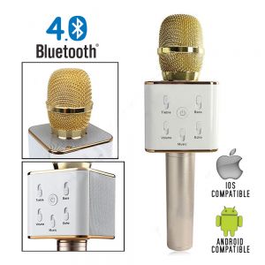 Bluetooth Handheld Wireless KTV Karaoke Speaker Mic for iPhone&Android<wbr/>-Best Gift
